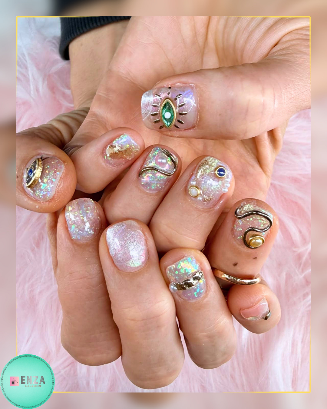 Nail art by Enza technicians